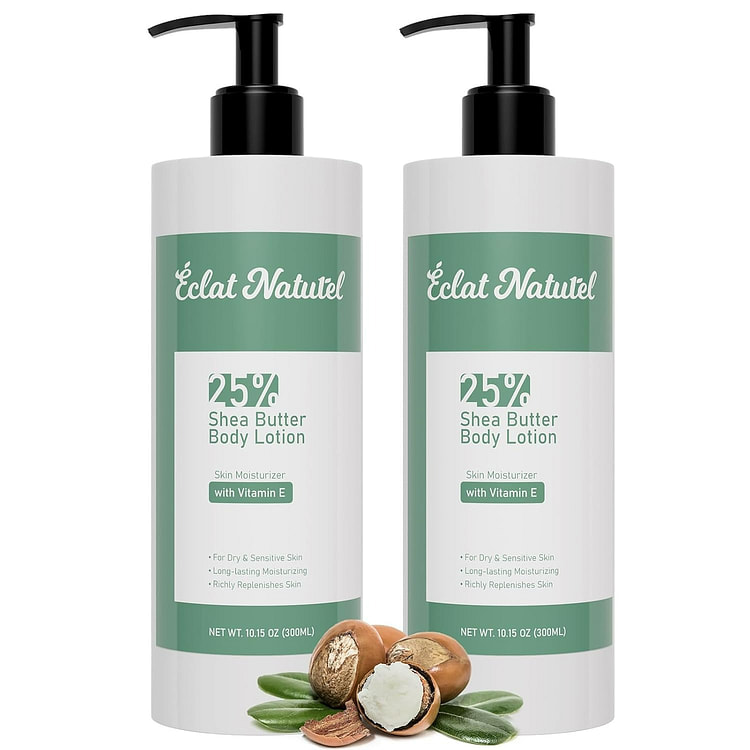 Body Lotion with 25% Shea Butter Vitamin E 2 pack