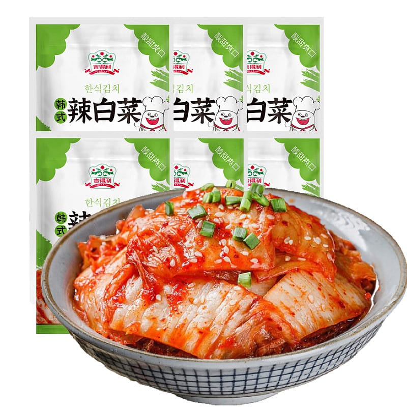 Gidley Korean Spicy Cabbage Kimchi 100g*6 Bags 100 g