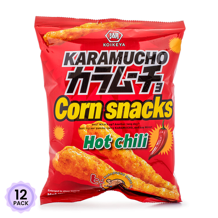 湖池屋 玉米脆条 热辣味 65 克*12 包