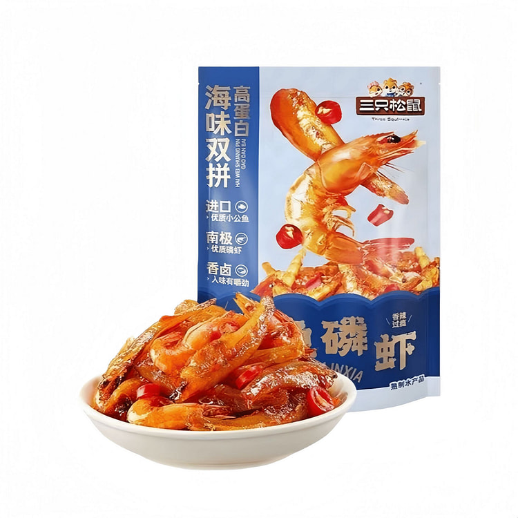 Three Squirrels, Small Fish and Krill 100 g