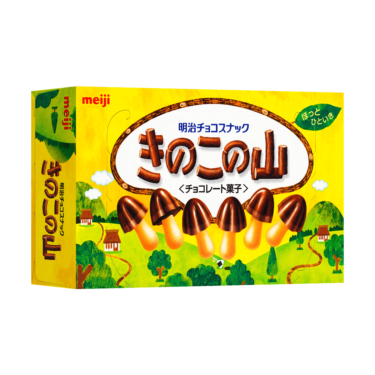 MEIJI Mushroom's Mountain Chocolate Snack 74g 1 box
