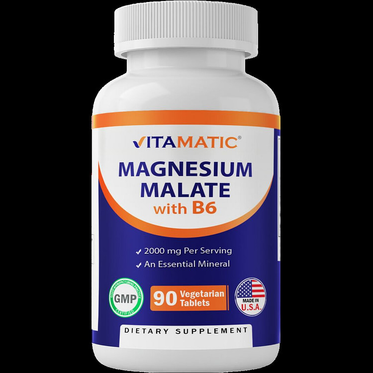Magnesium Malate 2000mg 90 Vegetarian Tablets