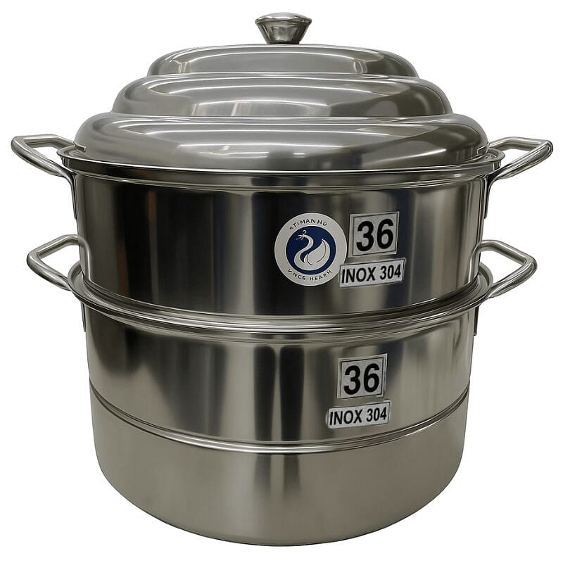 Swan 3-Tier 36cm Stainless Steel Steamer (SUS 304) 1 each