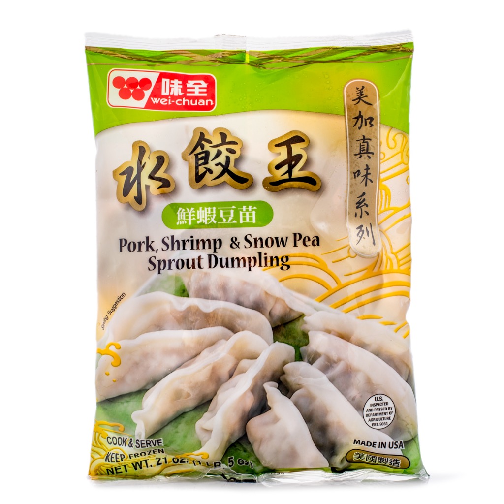 Wei-Chuan 豚肉・蝦・若菜あん入り餃子 冷凍 - Weee!