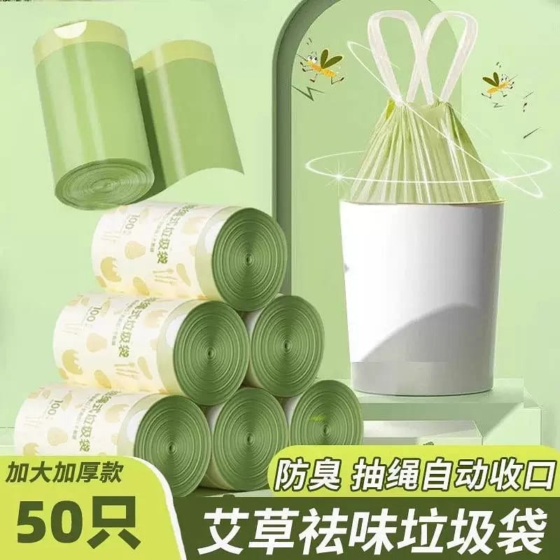Mugwort-Scented Garbage Bags – Odor-Proof & Mosqui 1 pack
