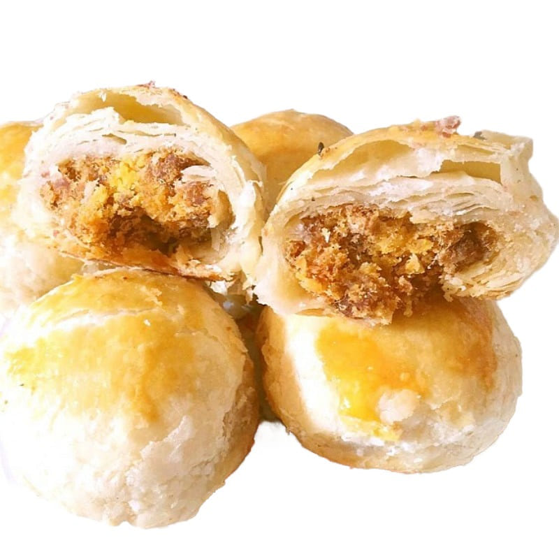 Flaky Mooncake with Salted Egg Yolk and Pork Floss 1 box