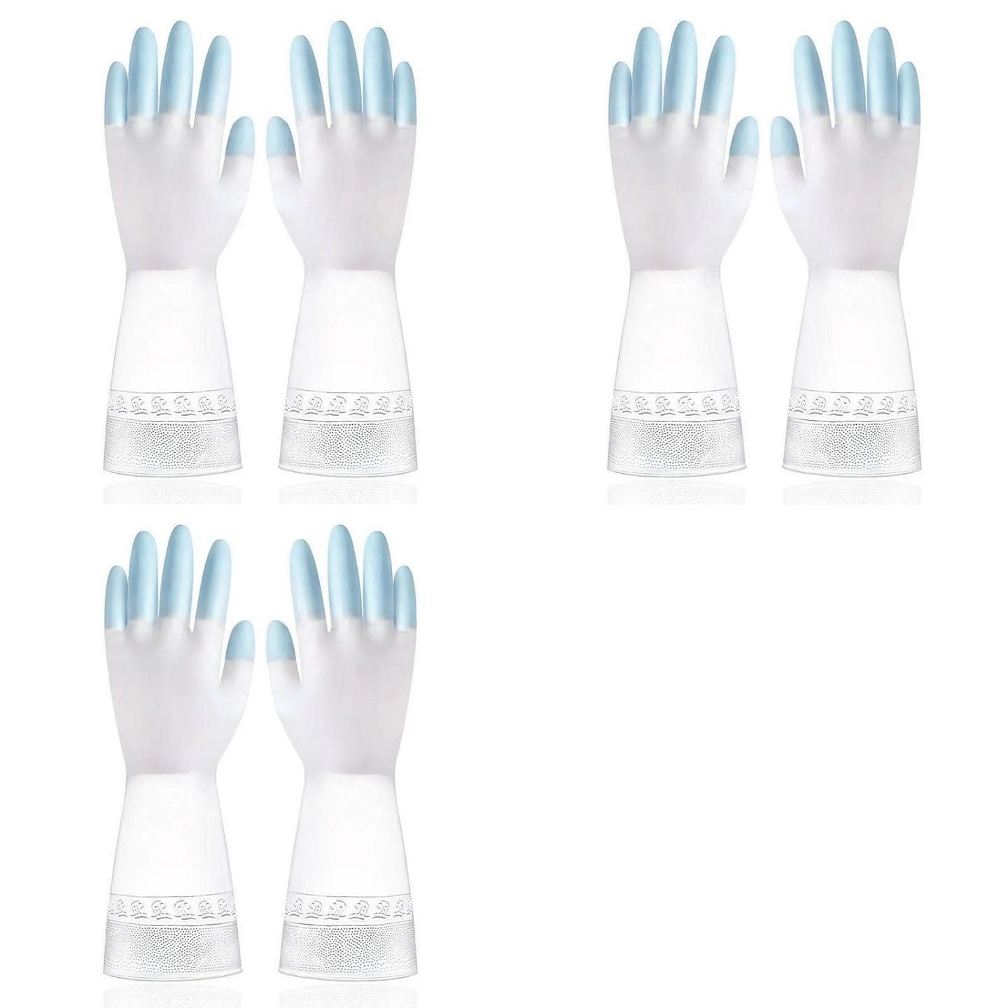 MyCleaningTime 洗碗手套3双 蓝X3 1 份