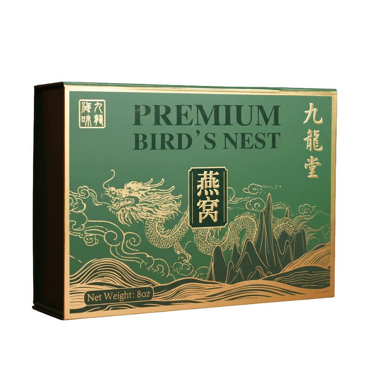 九龍堂 雨季头期印尼干挑中小盏燕盏AAA级天然燕窝 8 盎司