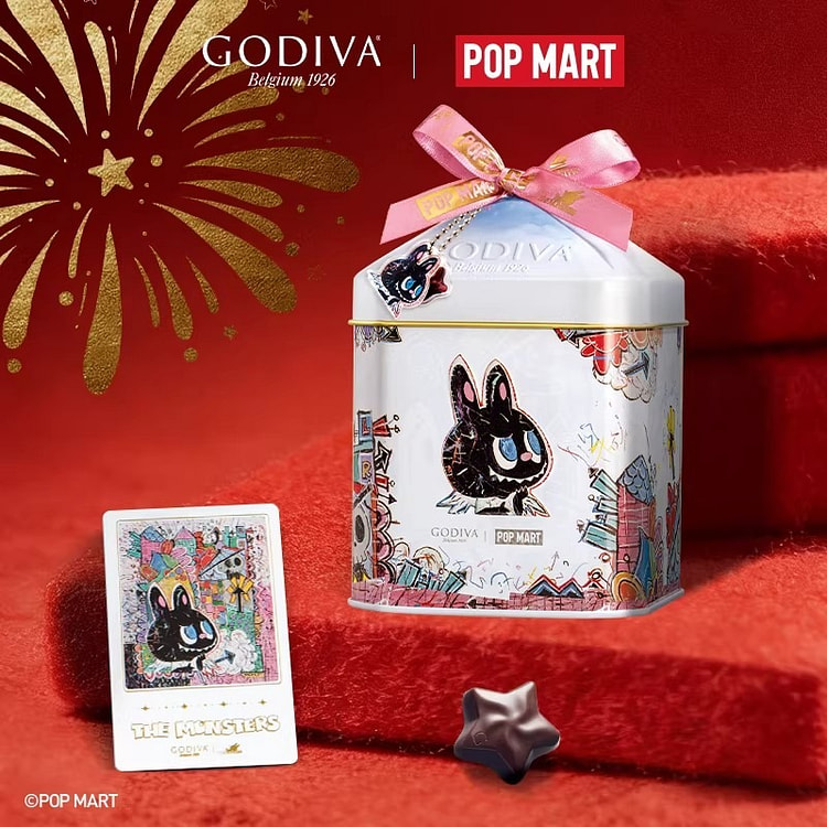GODIVA X Pop Mart Raspberry Filled Dark Chocolate 1 box