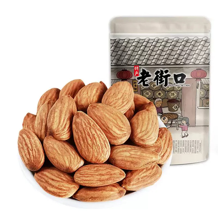 老街口原味巴旦木仁250g孕妇零食坚果休闲零食 250 克
