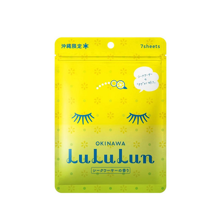 LuLuLun 冲绳限定柑橘柠檬面膜 7片