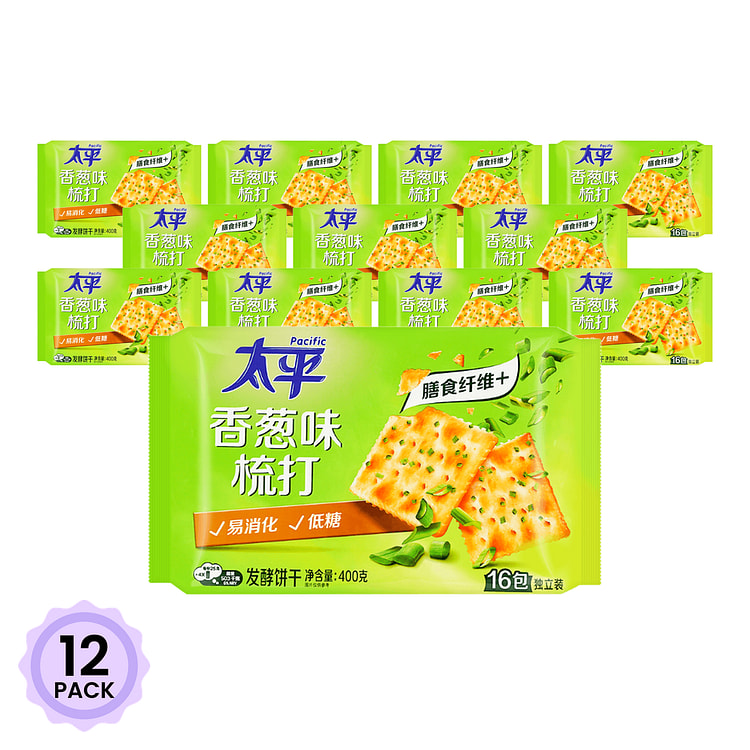 Pacific 소다크래커 쪽파맛 16봉입 400 그램*12 팩