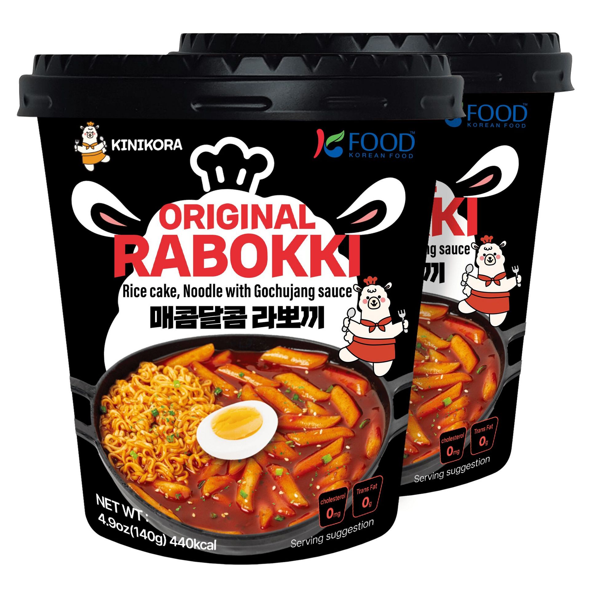 Korean Premium Original Rabokki Cup 2-Pack 2 pack