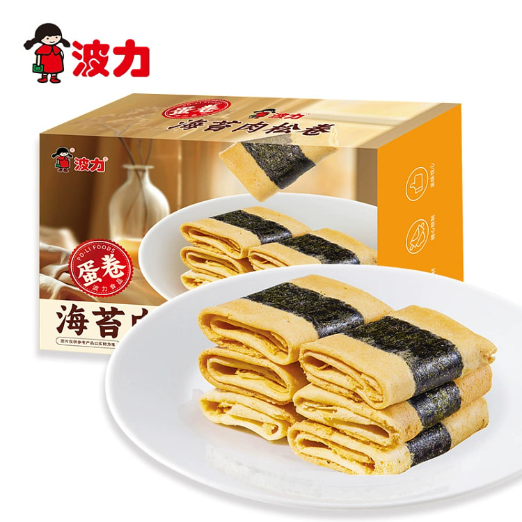Boli seaweed chicken floss roll 96g *1 box