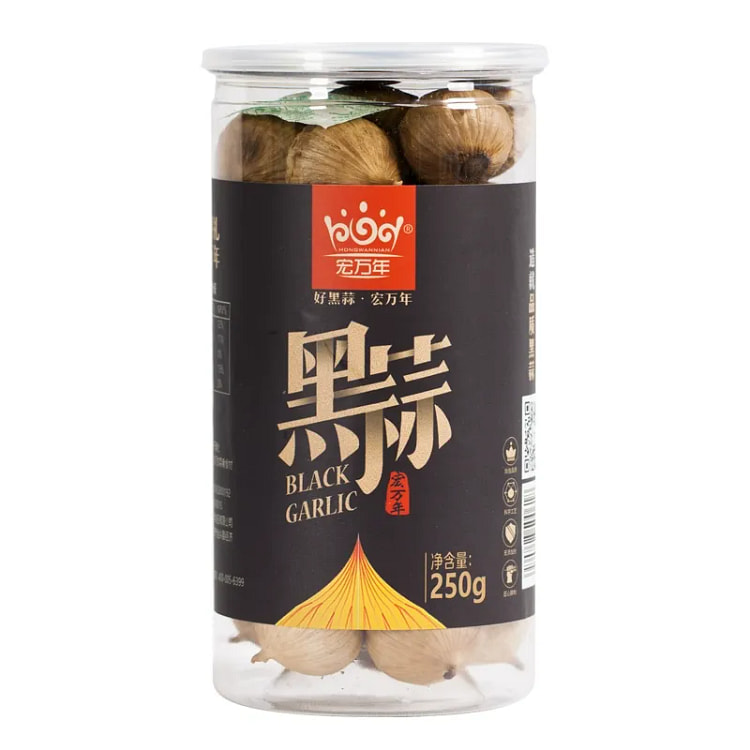 金佰康山东特产独头黑蒜即食紫皮黑蒜头 250g/桶 250 克
