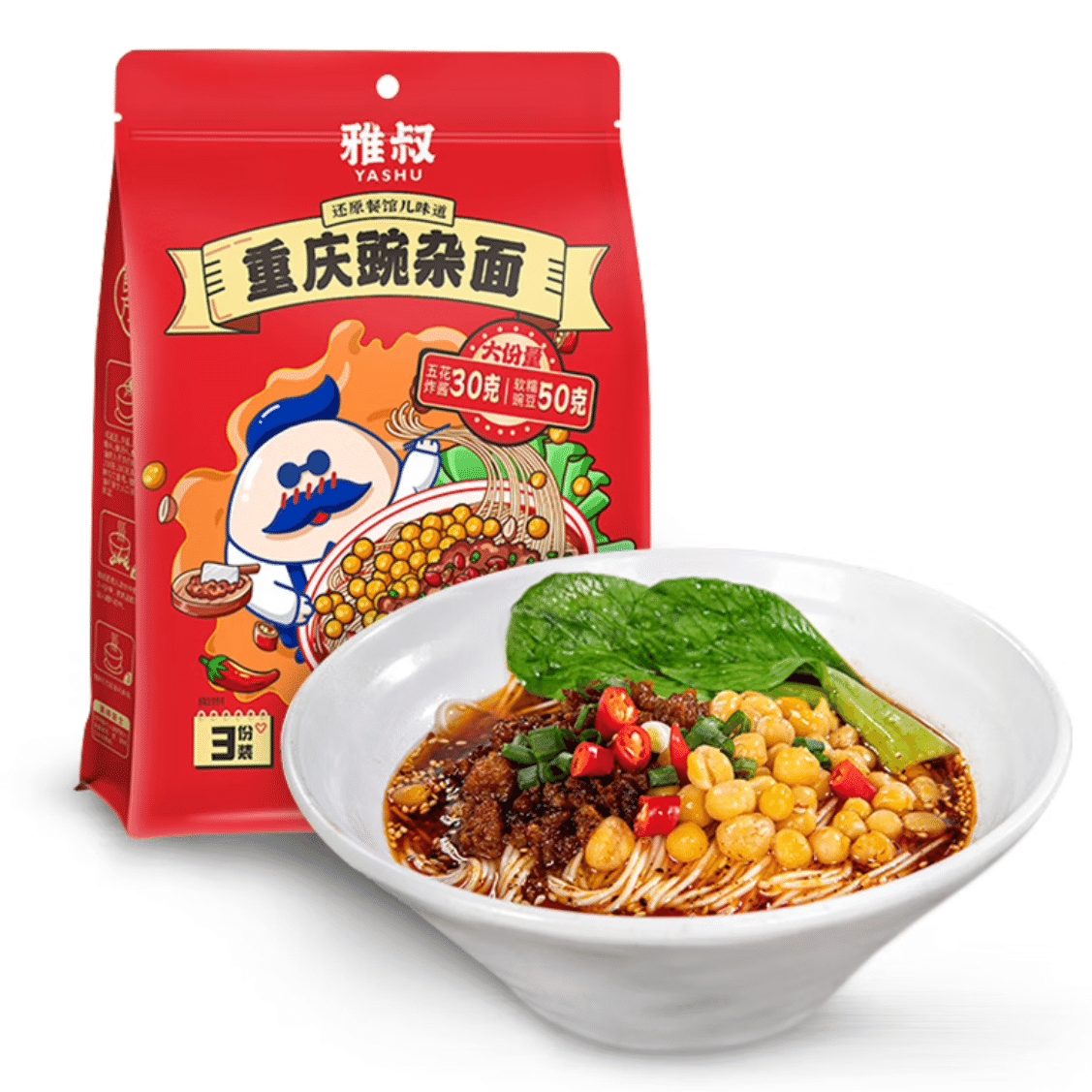 Uncle Ya’s Mixed Pea Noodles Chongqing Small Noodles Pea Noodles Spicy Noodles 720 g