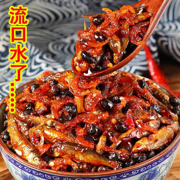 小鱼小虾下饭菜湖南小吃柴火鱼1瓶280g