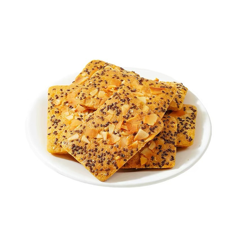 凡妈手工  奇亚籽红枣山药薄饼干  30包 210 克