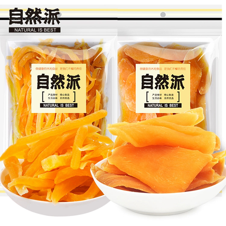自然派红薯干地瓜干软糯有嚼劲农家休闲零食小吃 红薯条300g*1袋