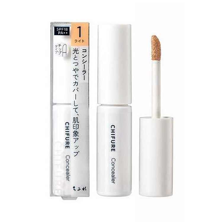 CHIFURE Liquid Concealer for Acne Scars and Blemishes 6g SPF18/PA++ [#1]