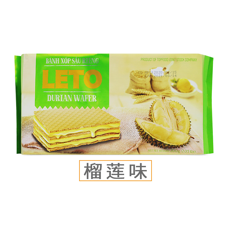越南 LETO威化饼干 榴莲味