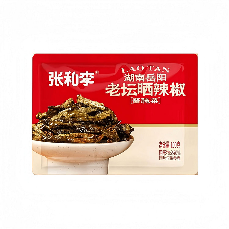 张和李湖南特产正宗老坛晒辣椒干下饭菜100g*1袋 100 克