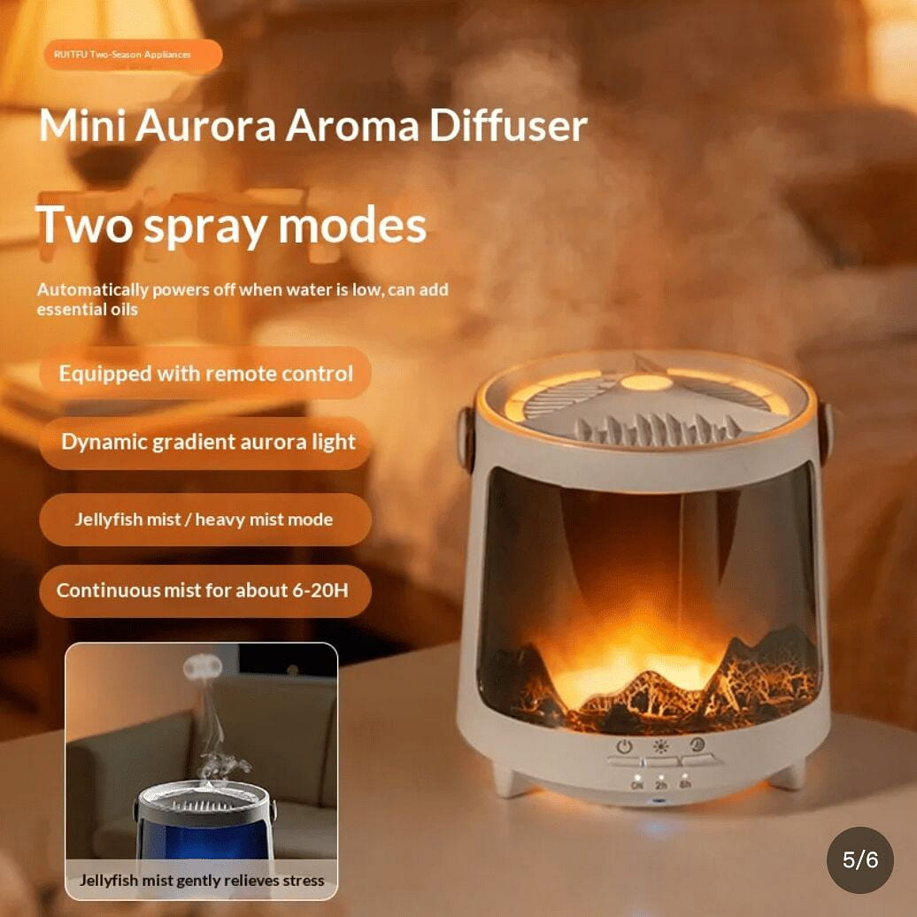 Home Atmosphere Flame Scent Diffuser 1 box