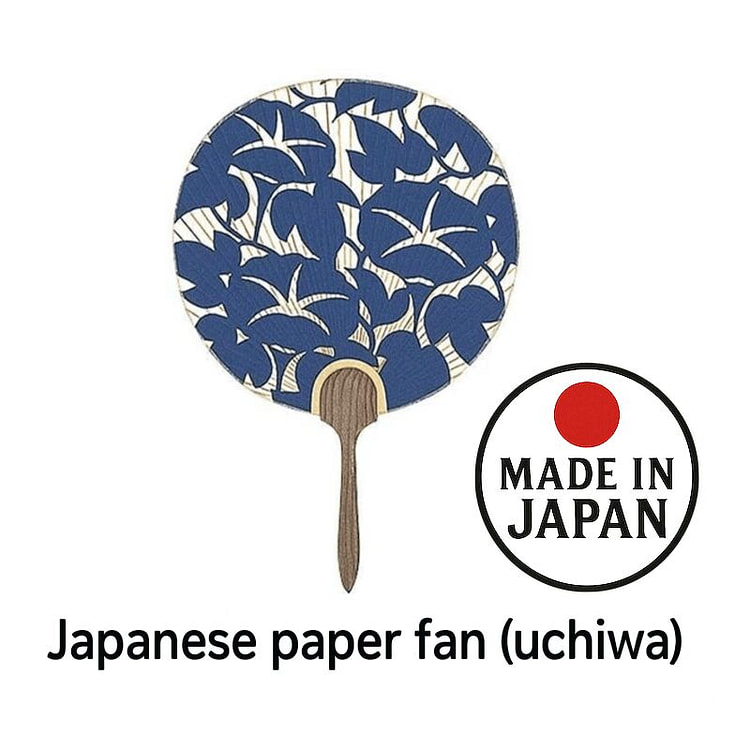 日本纸扇 Chiyojo 蓝色 1 把