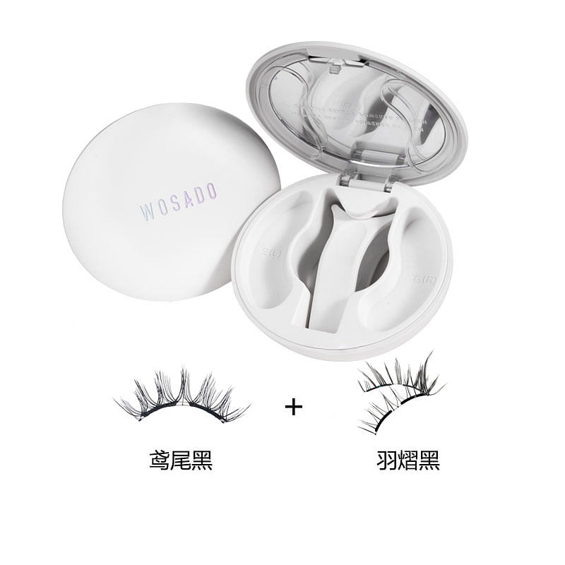WOSADO Magnet False Eyelash#Foxy Black+Iris Black 2 each