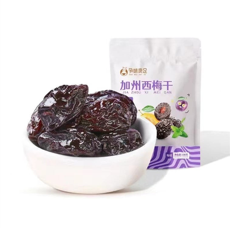 Get Dried Prunes Dietary Fiber Dried Prunes Original with Core 100g/bag Delivered Weee! Asian