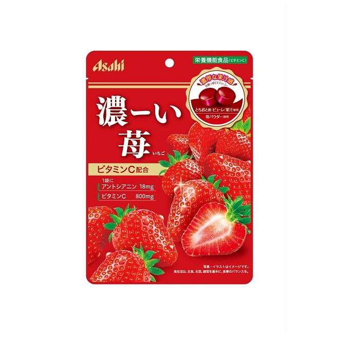 ASAHI Vitamin Strawberry Throat Lozenges 84g 1 each