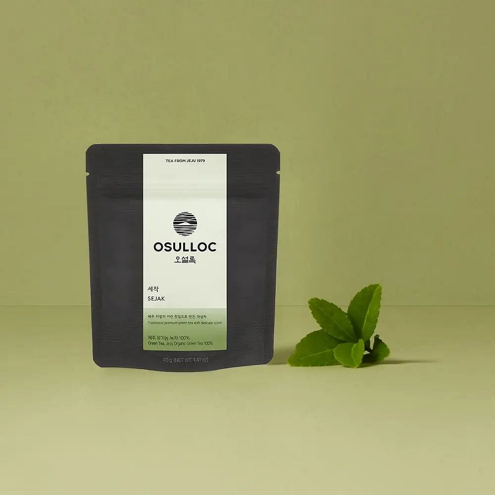 OSULLOC SEJAK Jeju Organic Green Tea Loose Leaf40g 1 each