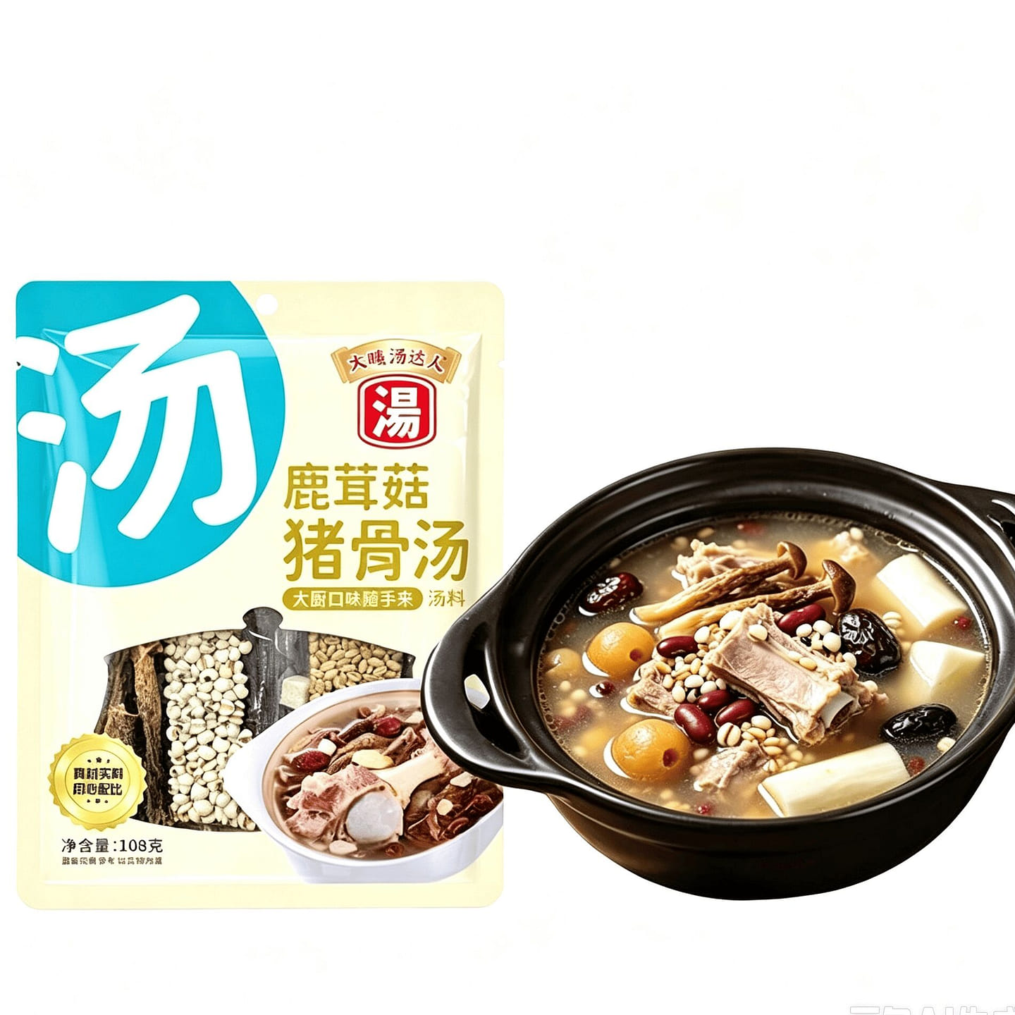 Deer Antler Mushroom Pork Bone Soup Mix 108 g