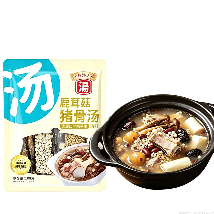 Deer Antler Mushroom Pork Bone Soup Mix 108 g