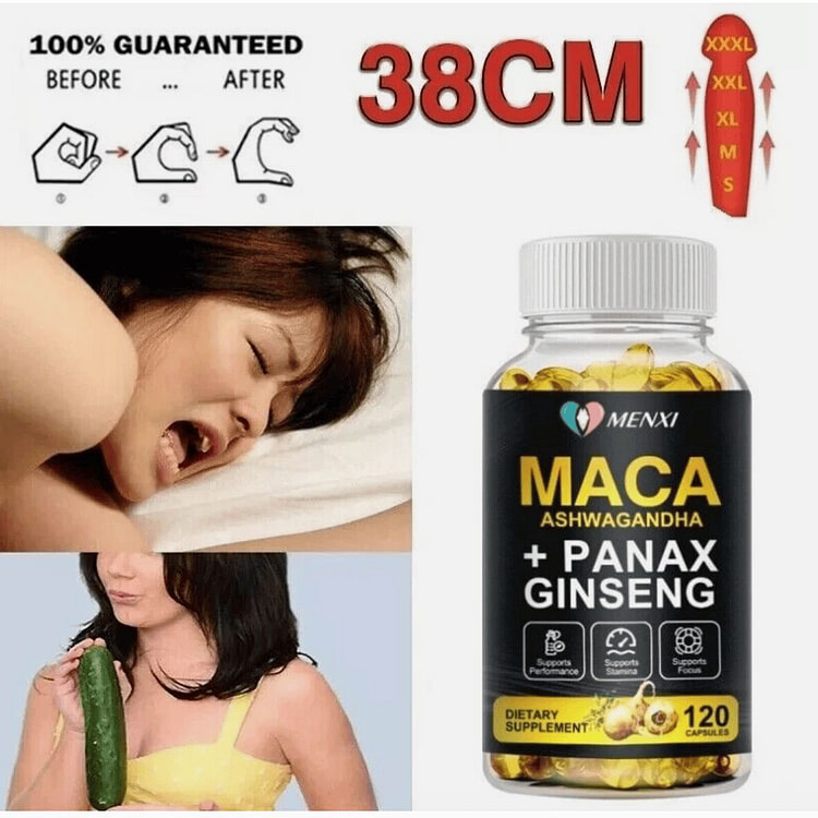 MACA Male  Bigger Thicker Stronger Sex 120 caps 1 bottle