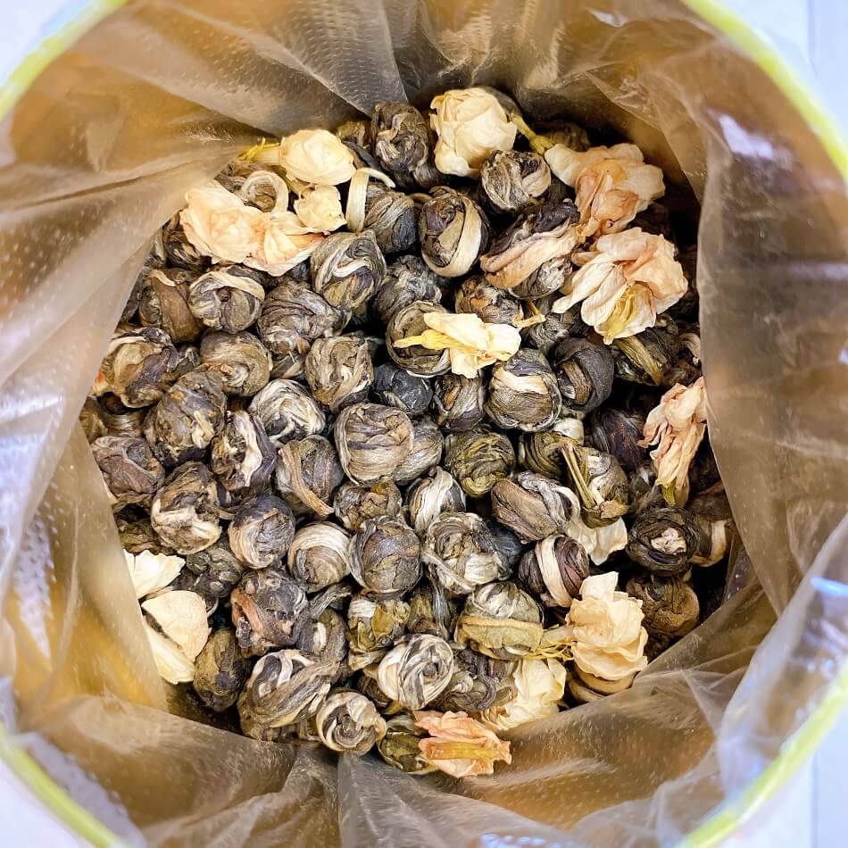 Premium Jasmine Dragon Pearl Tea (8oz. Can) - Weee!
