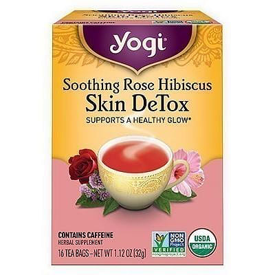 Yogi Soothing Rose Hibiscus Skin DeTox Tea, 16 tea bags 16 อัน