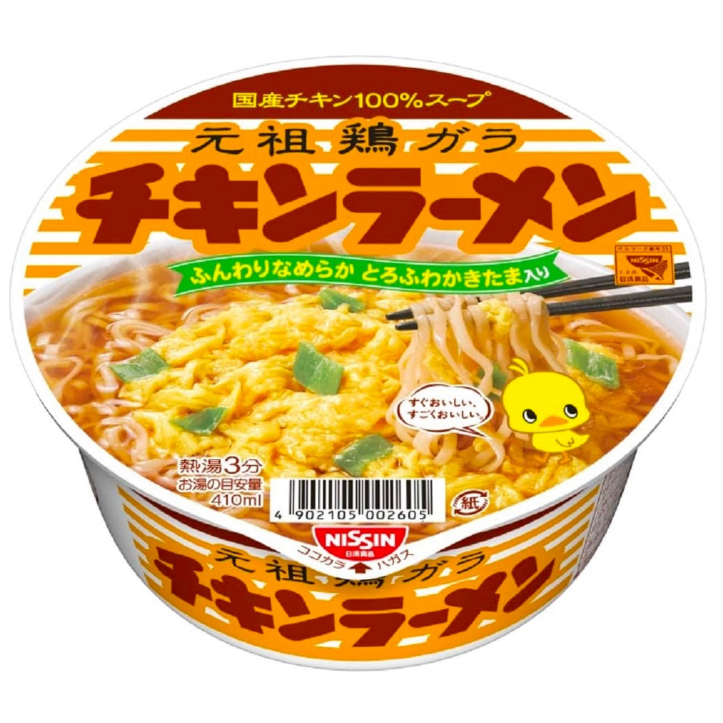 日清 鸡肉拉面 鸡蛋酱油杯装 85g 1 份