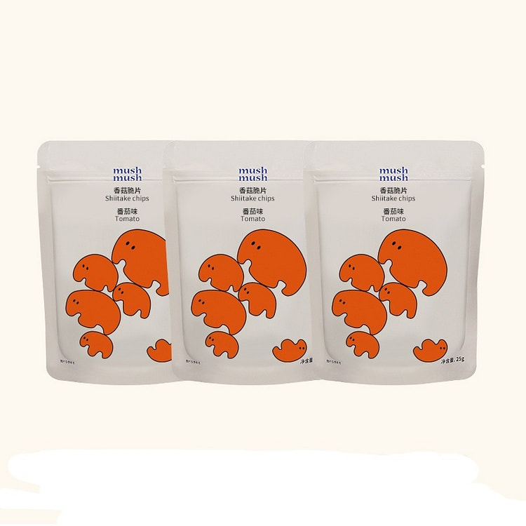 Tomato and mushroom crisps dry office snacks 25g*3
