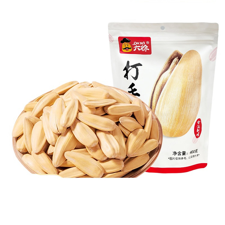 大徐 古法打手瓜子颗粒脱皮白葵花籽 400g*1袋