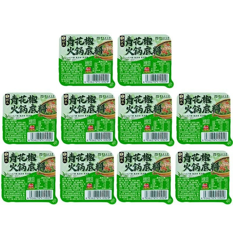 Jiaxian Guozhu Green Pepper Hot Pot Base 600g 600 g
