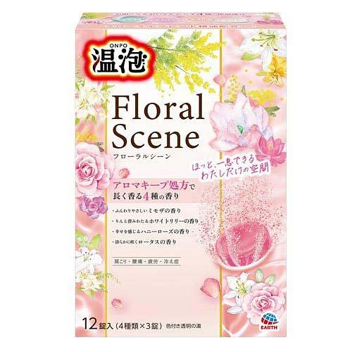 Earth ONPO泡澡锭（4种花卉场景香）12锭