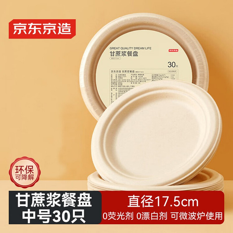 Disposable Plates, 7 Inches (30 Pieces) 1 pack