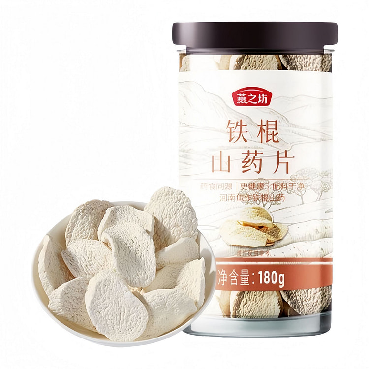 Peeled Iron Stick Yam Slices 180g*1 Jar 180 g