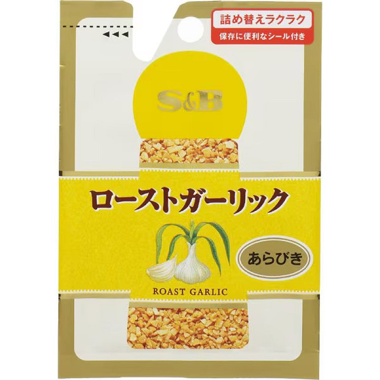 S&B Coarse Roasted Garlic, Refill 14g 1 each