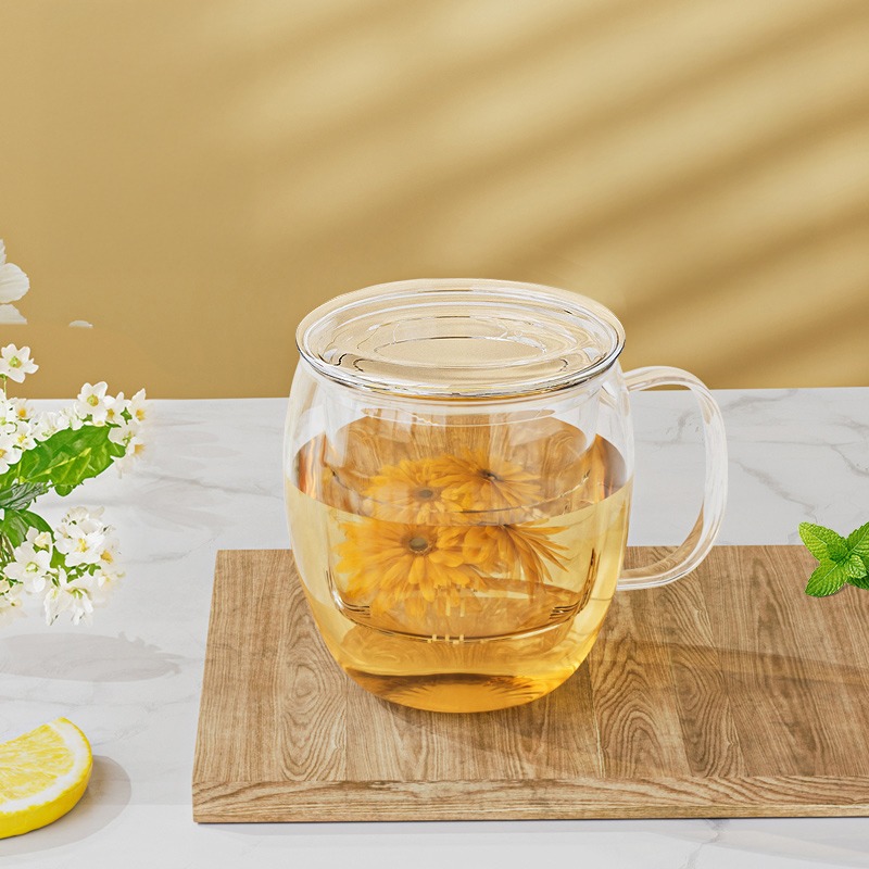 480ml tea separation flower tea cup 1 개입