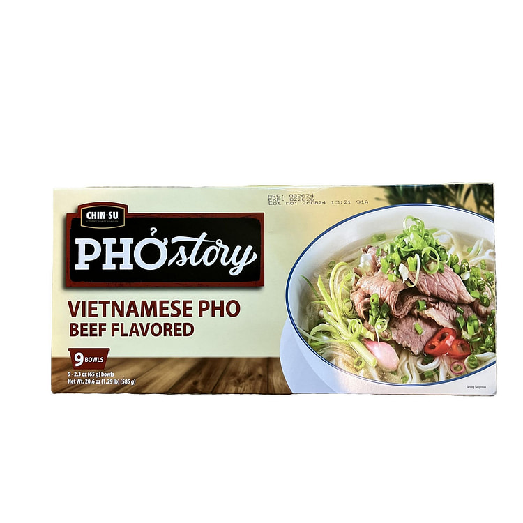 CHINSU VIETNAMESE PHO BEEF FLAVORED 9 BOWLS-65G