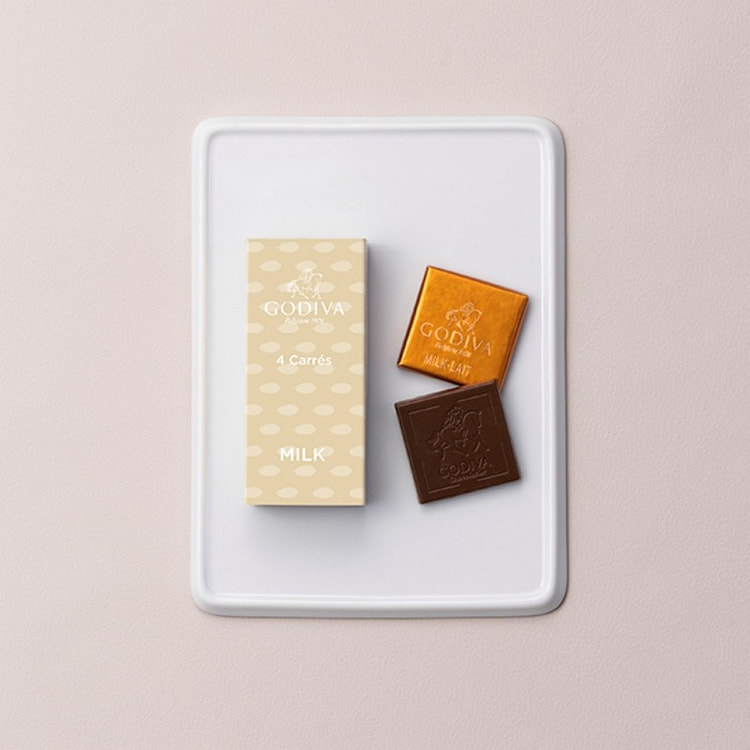 Godiva Carre Milk Chocolate 4 pieces