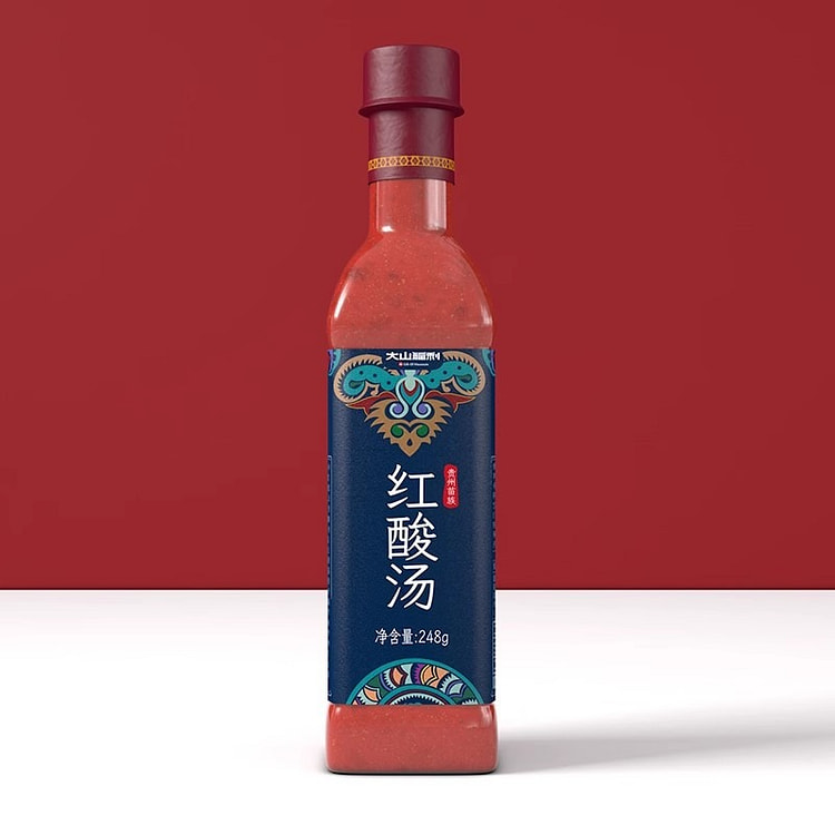 大山福利贵州凯里红酸汤 酸汤鱼专用调料248g/瓶