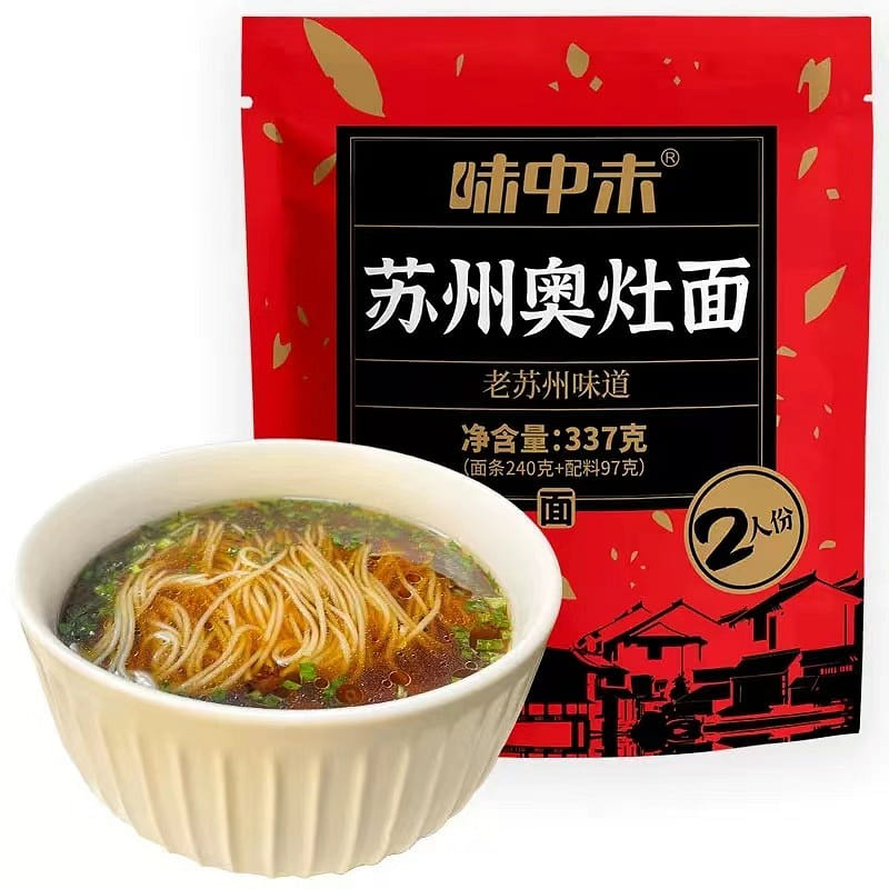 Authentic Suzhou Aozao Noodles with Special Instant Noodles and Instant Cooking 337 g
